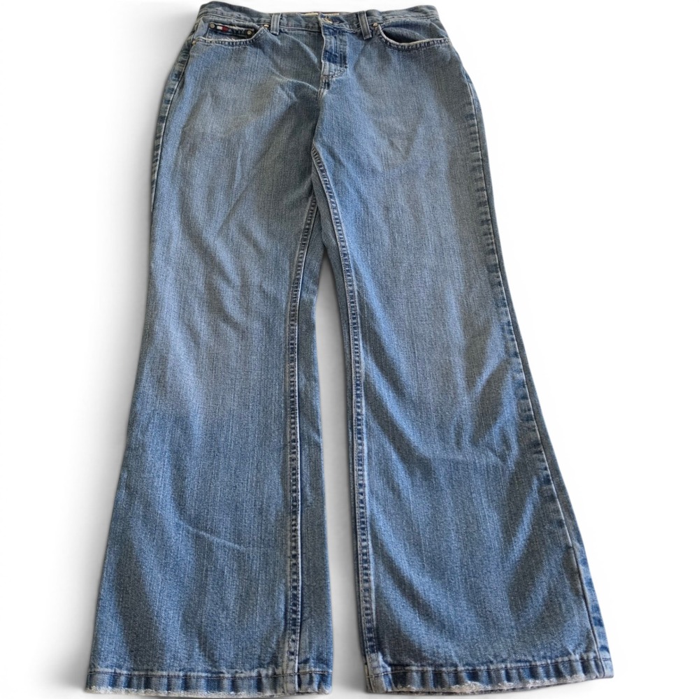 Tommy Hilfiger Classic Bootcut Jeans Womens 10R Light Wash Denim
